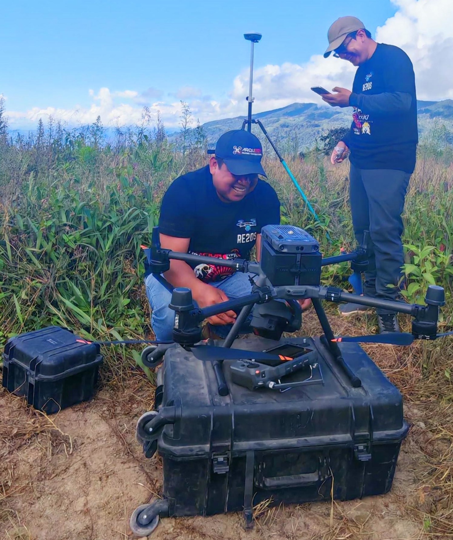 Dron y sensor LiDAR de RE20S